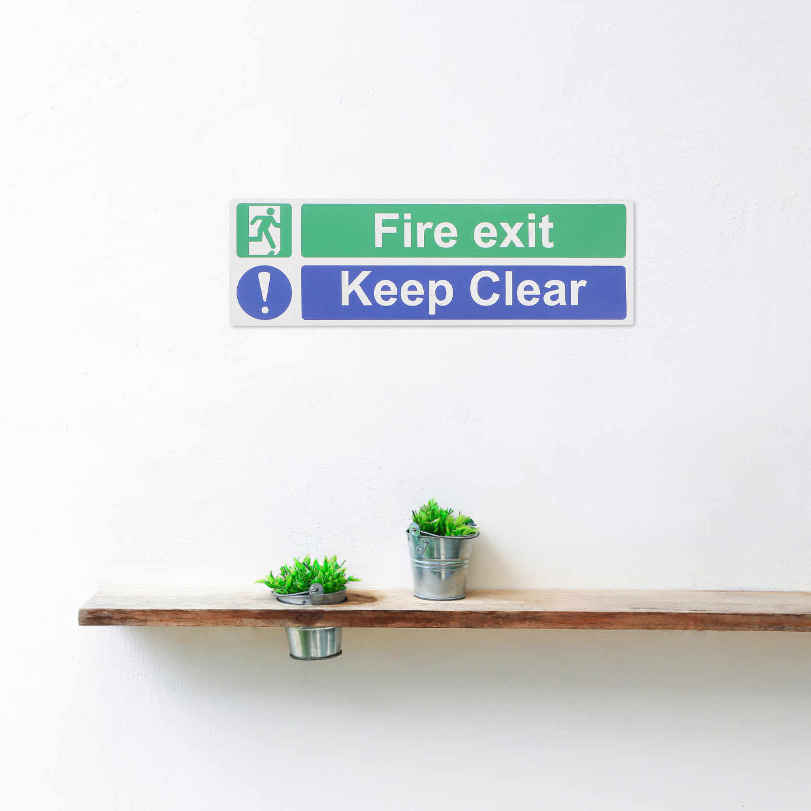 Emergency Exit Sign - 5 قطع من ملصقات السلامة الخاصة