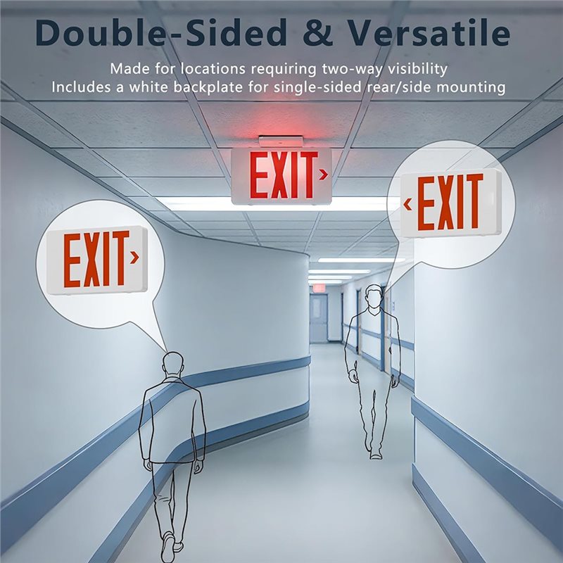 مصباح خروج LED معتمد من ABKQ-U - مراجعة Emergency Exit Sign وسعره